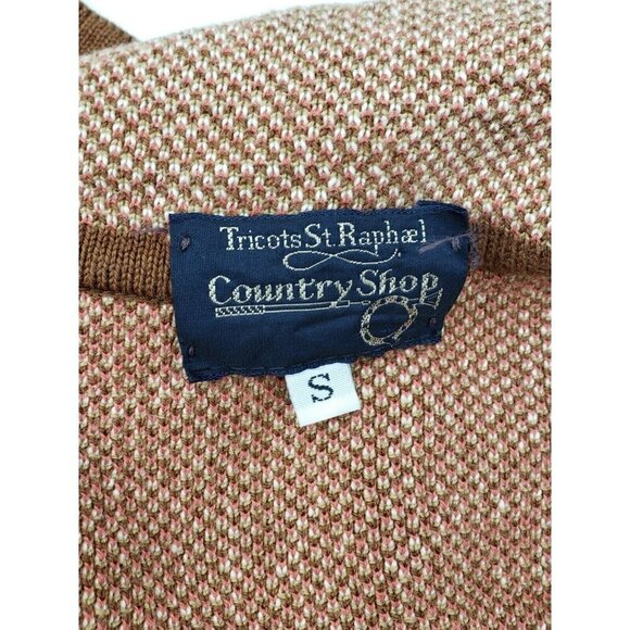VTG Tricots St Raphael Country Shop Sweater Vest Small Indian Native American - Picture 5 of 7